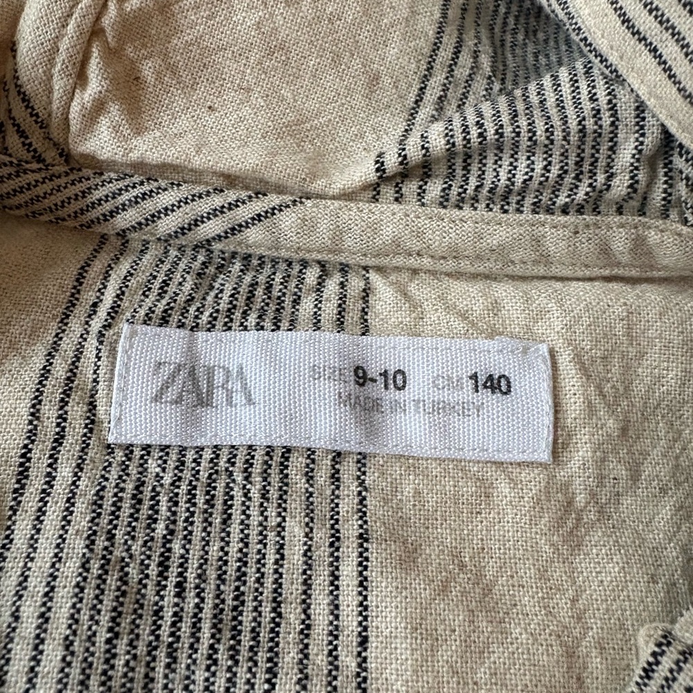 Zara Kids linen cotton hooded pullover - Picture 3 of 4